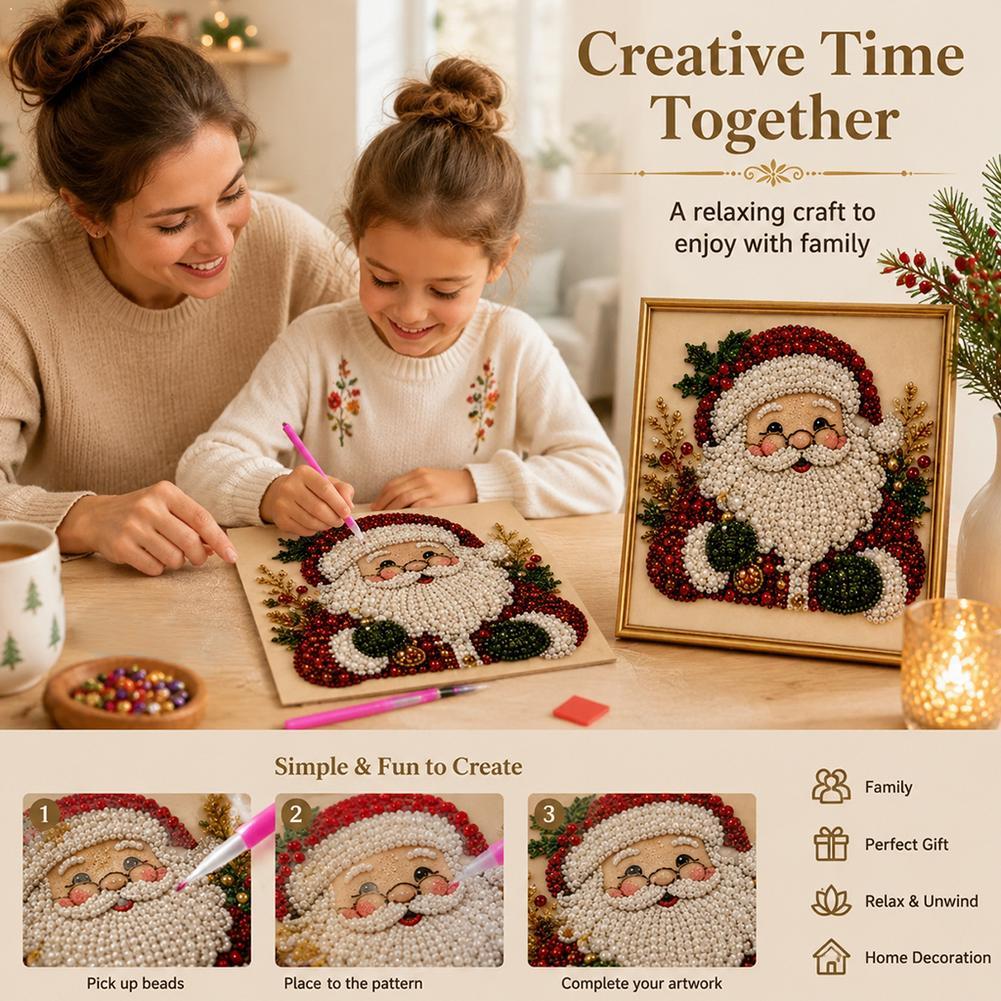 Resin Art Kits - Новогодний набор для творчества «Дед Мороз»: