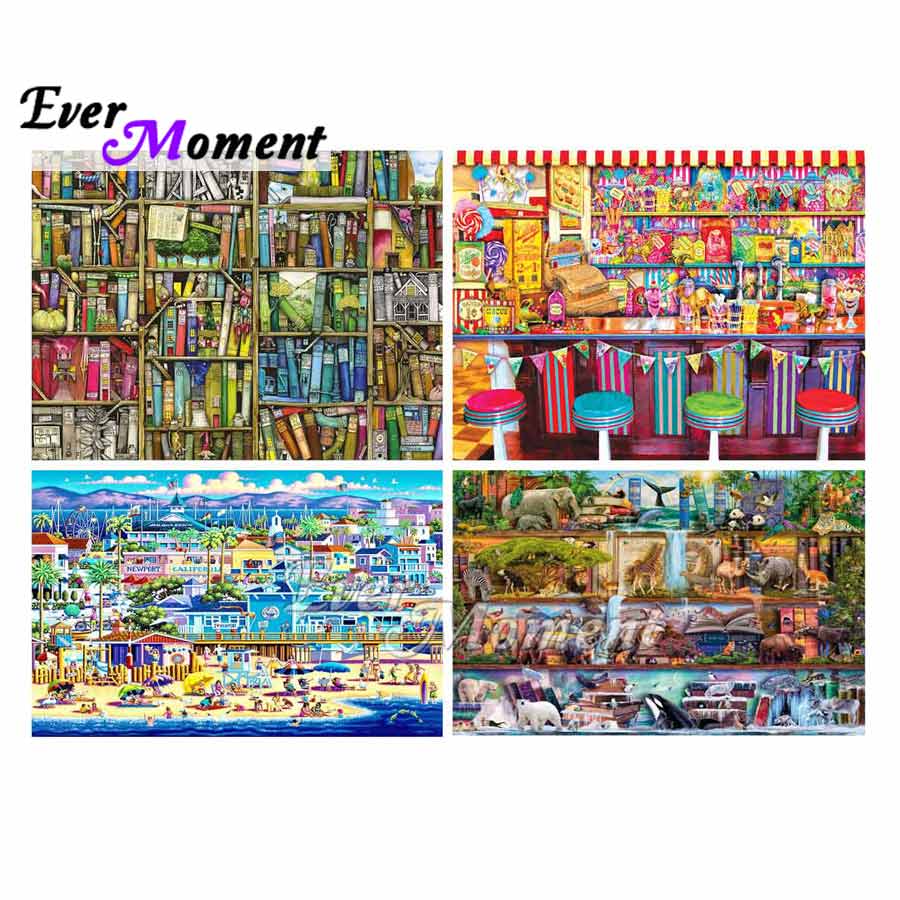 Resin Art Beach - Набор алмазной живописи Ever Moment, полная