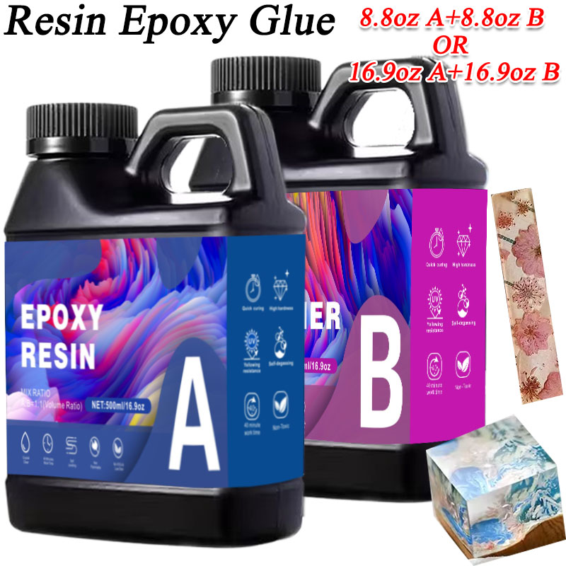 Resin Art Glue - 17,6 унции/33,8 унции AB смола эпоксидный