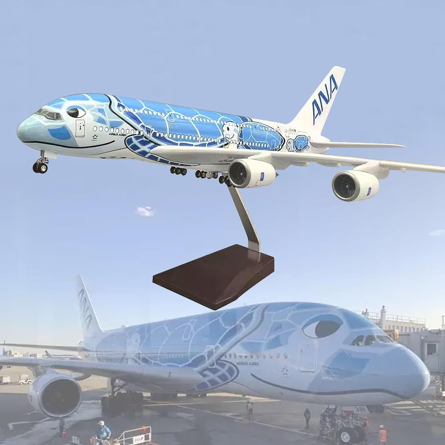 Масштаб 1/160 Самолет A380 Air – обзор и цена Resin Art Beach
