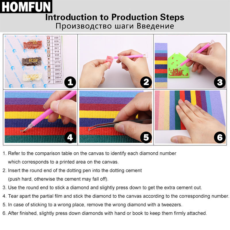 HOMFUN Diy 5d алмазная живопис – обзор и цена Resin Art Beach